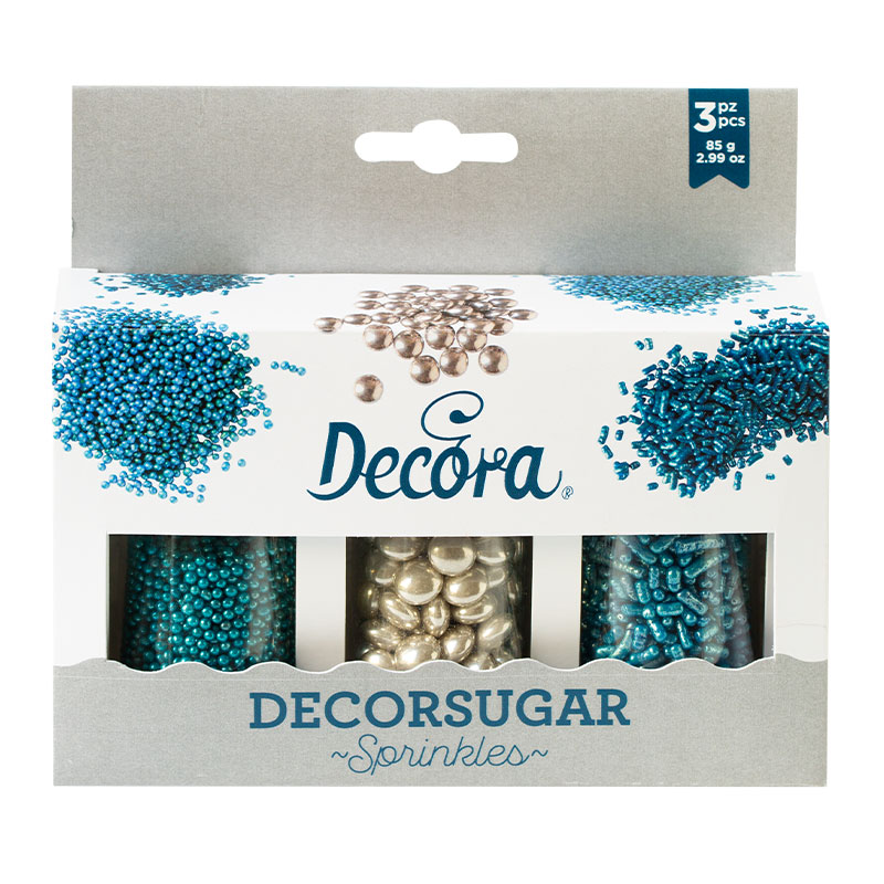  Foto: DECORA - Set Decor Mix argento e azzurro 85 GR.